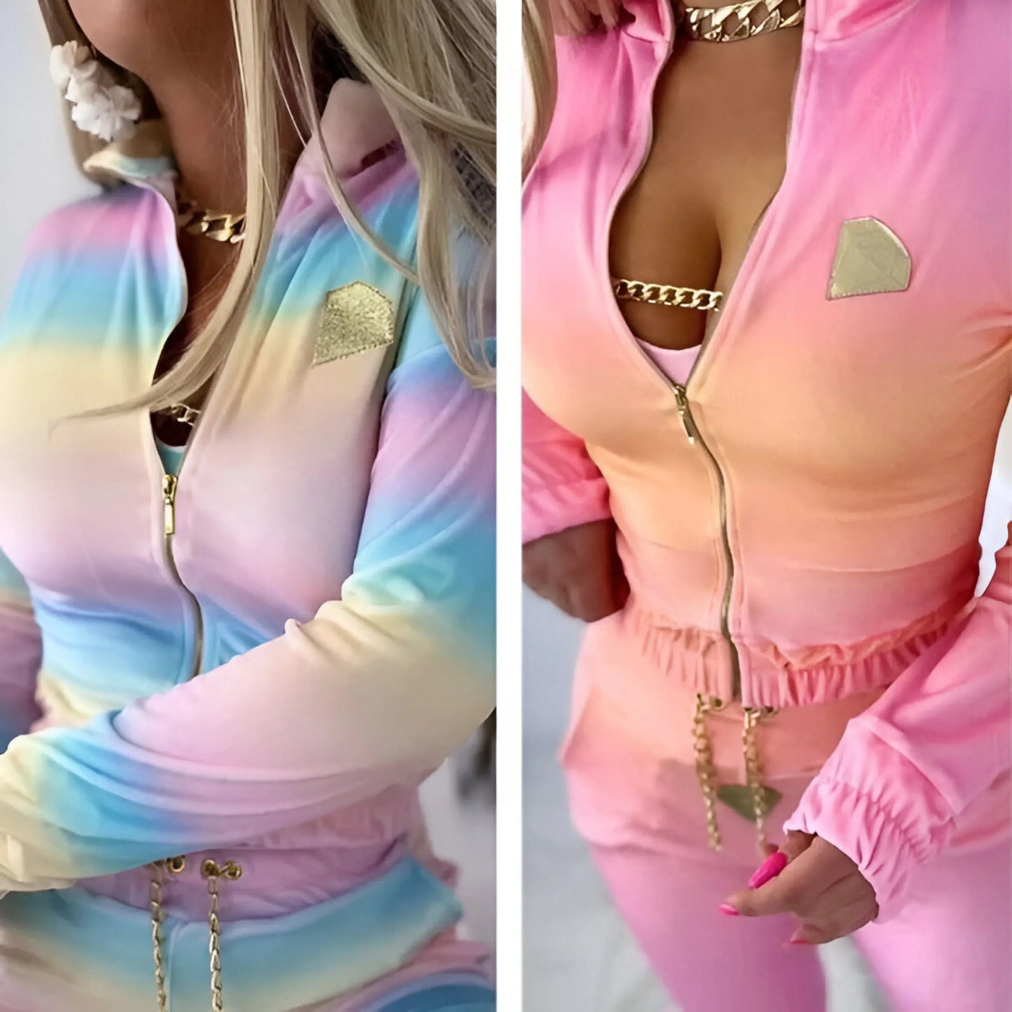 Ellie™ - 3-delat Set Med Modern Gradienttryck