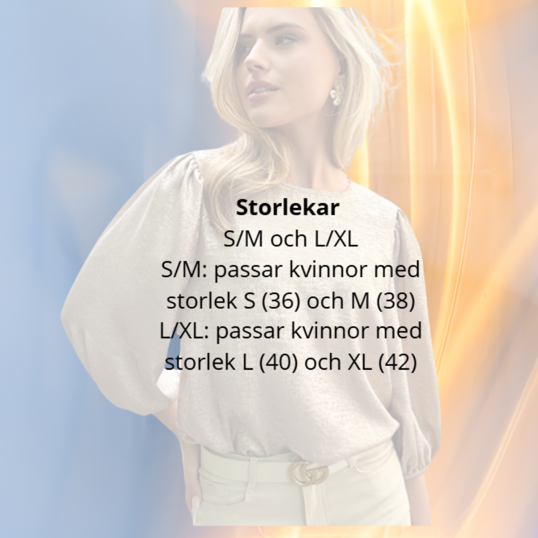 Gaia™ | Guldtop med puffärmar