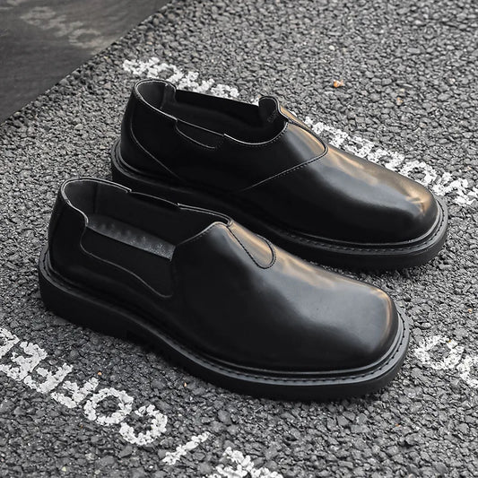 Yoshi™ | Svarta bekväma loafers i läder