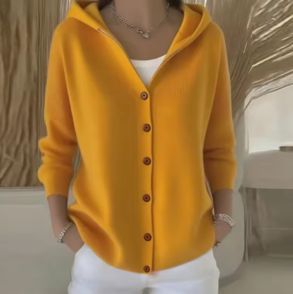 Élora™ | Kofta med huva och knappslå