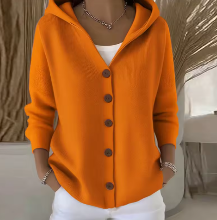 Élora™ | Kofta med huva och knappslå