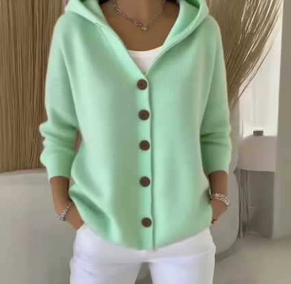 Élora™ | Kofta med huva och knappslå