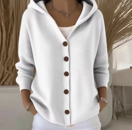 Élora™ | Kofta med huva och knappslå