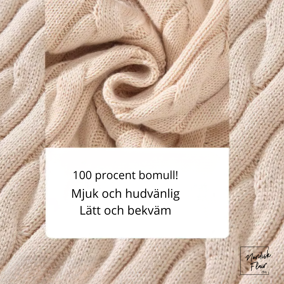 TABA™ | Zippad kabelstickad tröja