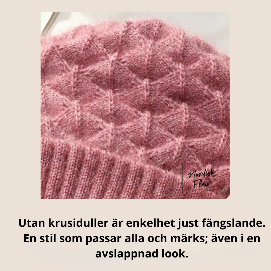 Eli™ | stickad halsduk-mössa