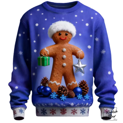 Jultröjor med jultomte, grafiskt 3D-tryck, höstmode. Sweatshirts med rund hals och hoodies för herr och dam.