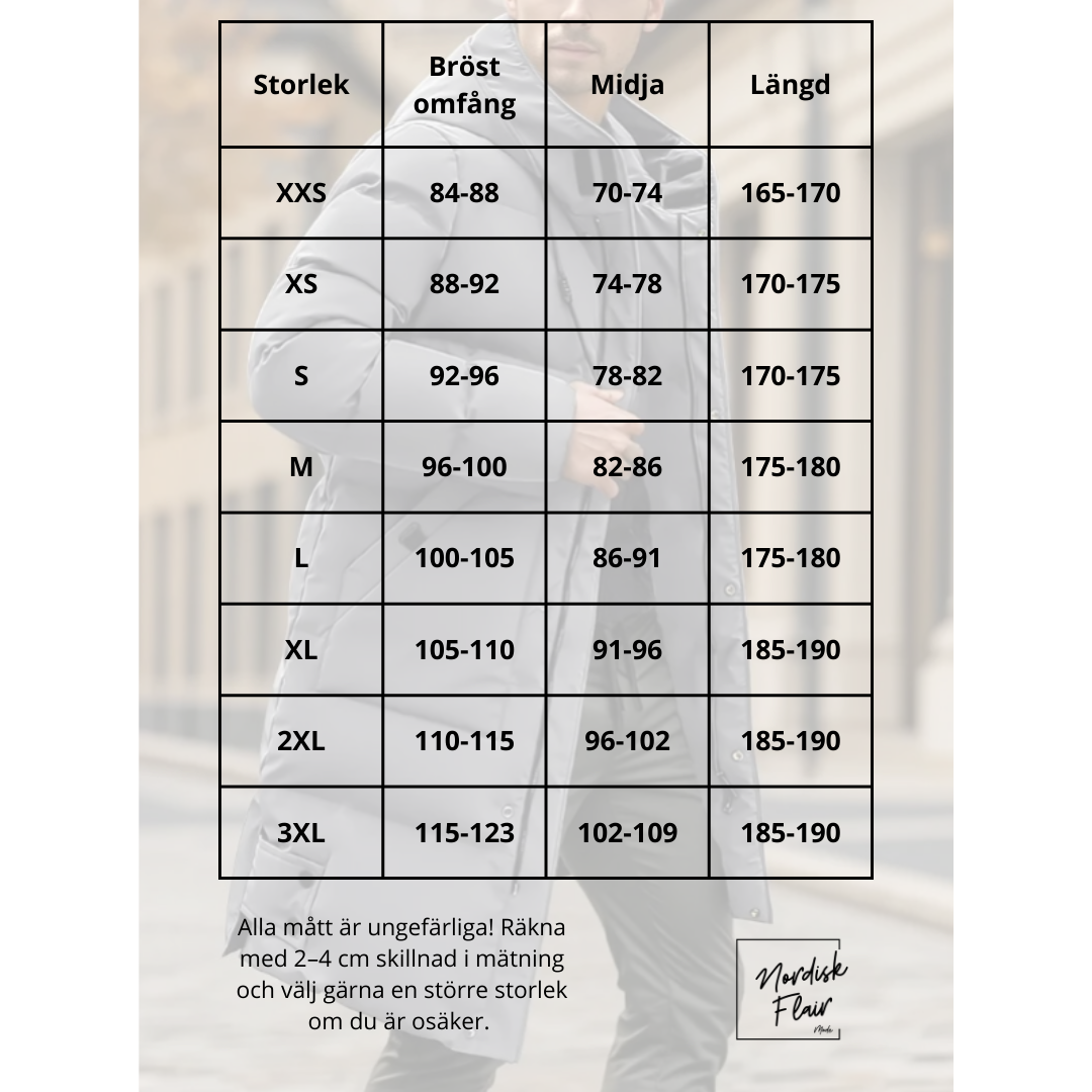 Leo™ |Herrjacka med huva; vindtät och varm