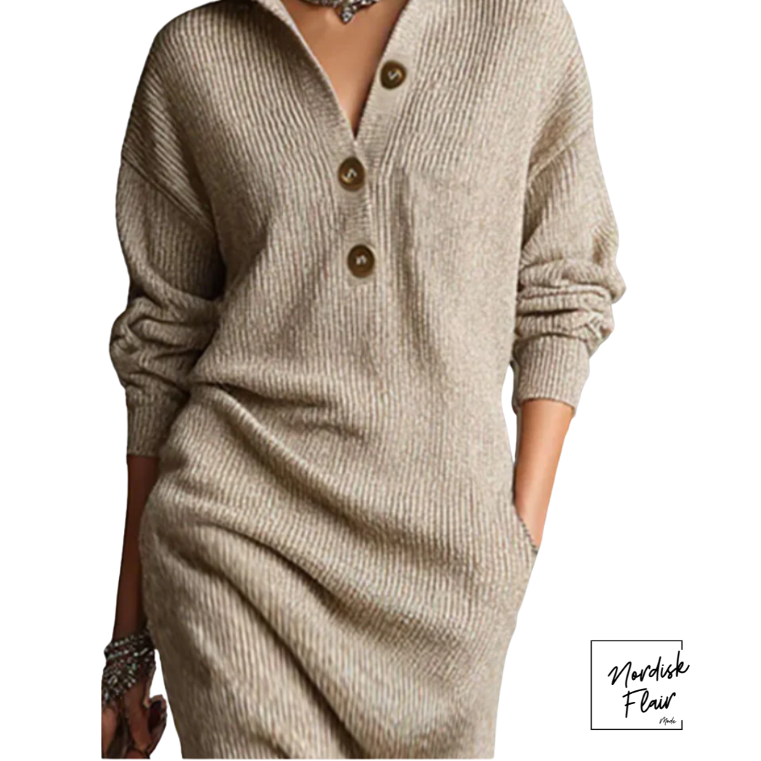 Marlie™ | Pulloverklänning i lyxigt stickat material