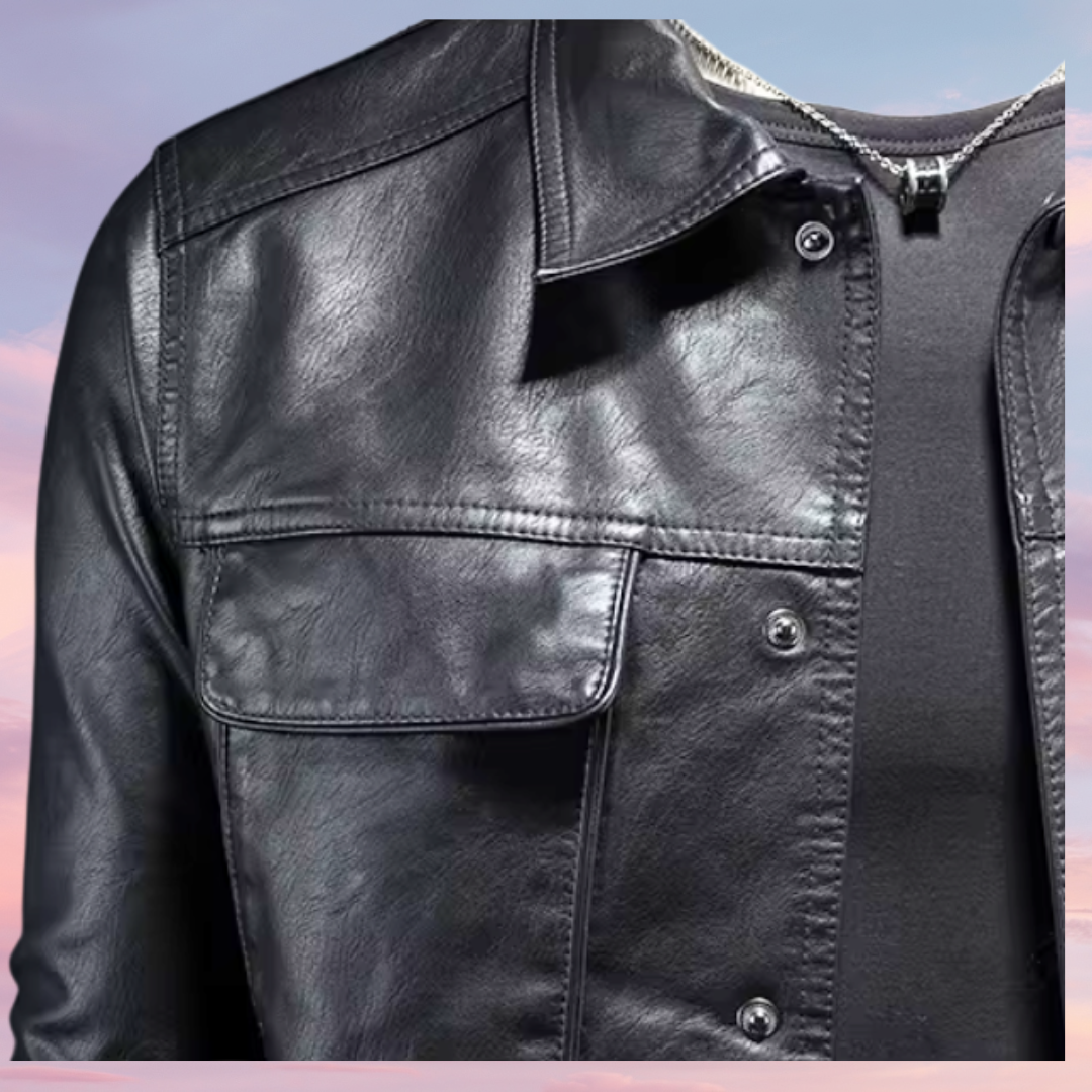 Darius™ | Premium konstläderjacka i moto-stil