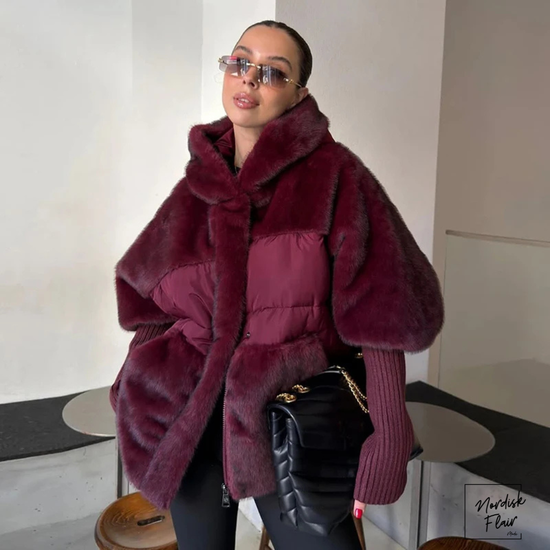 Diana™ |Patchwork‑päls damjacka med vaddering