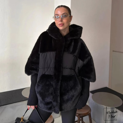 Diana™ |Patchwork‑päls damjacka med vaddering