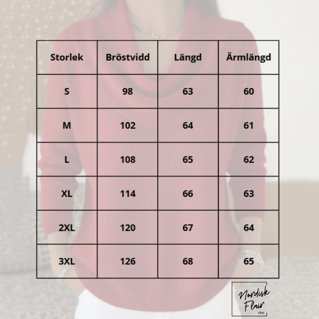 Eliza™ | Tröja med generös draperad krage