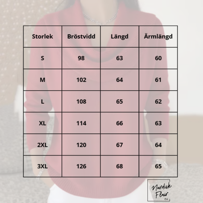 Eliza™ | Tröja med generös draperad krage