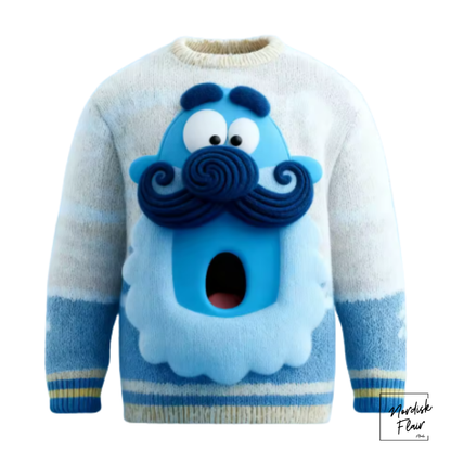 Jultröjor med jultomte, grafiskt 3D-tryck, höstmode. Sweatshirts med rund hals och hoodies för herr och dam.