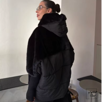 Diana™ |Patchwork‑päls damjacka med vaddering