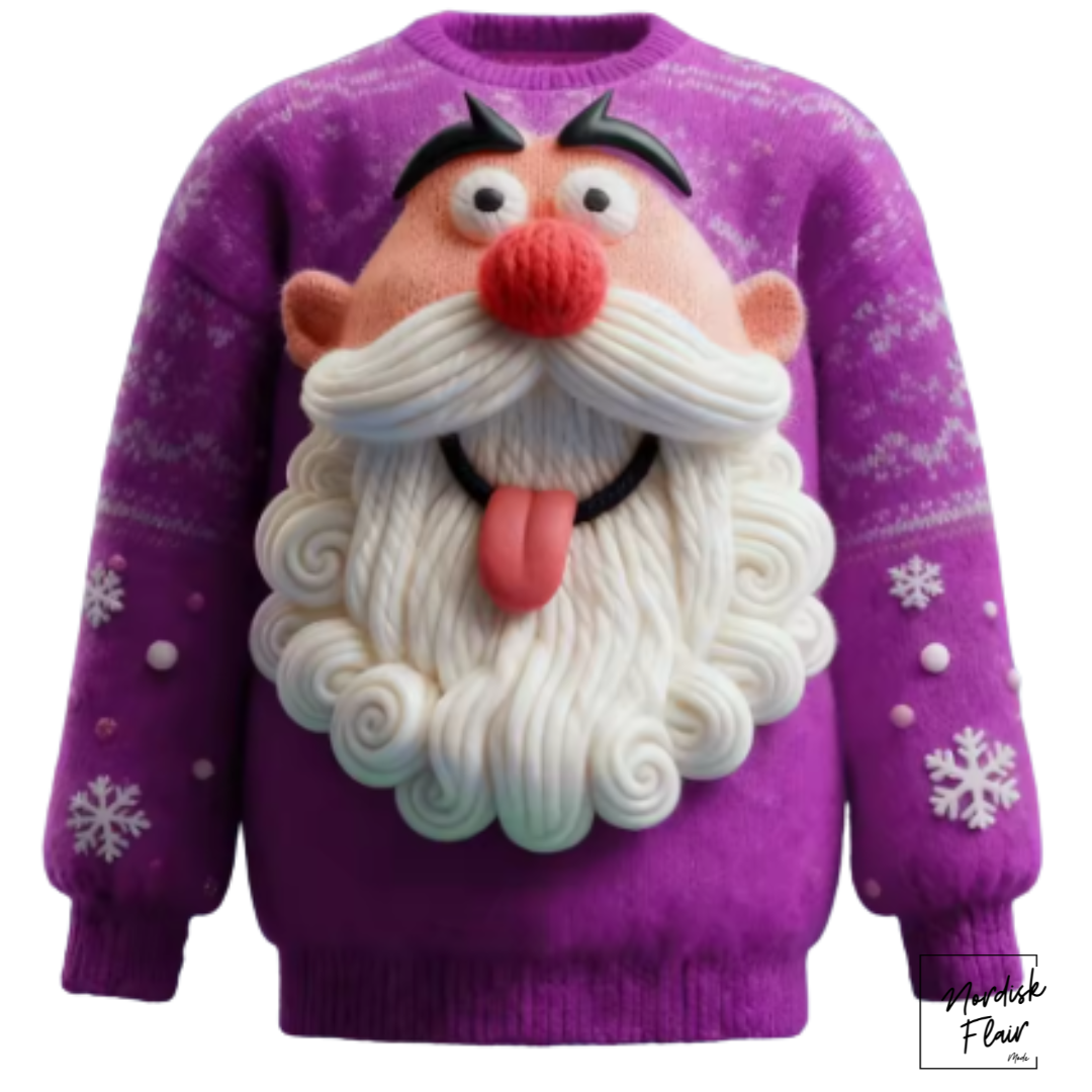 Jultröjor med jultomte, grafiskt 3D-tryck, höstmode. Sweatshirts med rund hals och hoodies för herr och dam.