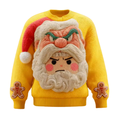 Jultröjor med jultomte, grafiskt 3D-tryck, höstmode. Sweatshirts med rund hals och hoodies för herr och dam.