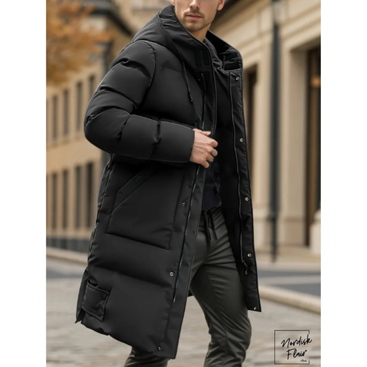 Leo™ |Herrjacka med huva; vindtät och varm