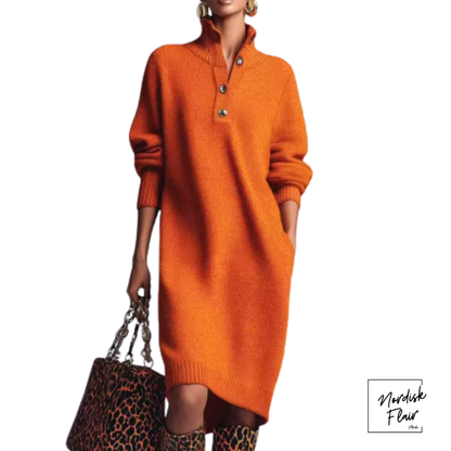 Marlie™ | Pulloverklänning i lyxigt stickat material