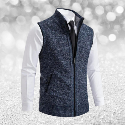 Pete™ | Ärmlöst stickat västplagg