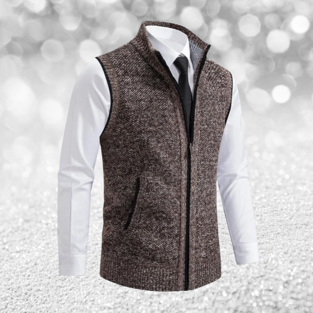 Pete™ | Ärmlöst stickat västplagg