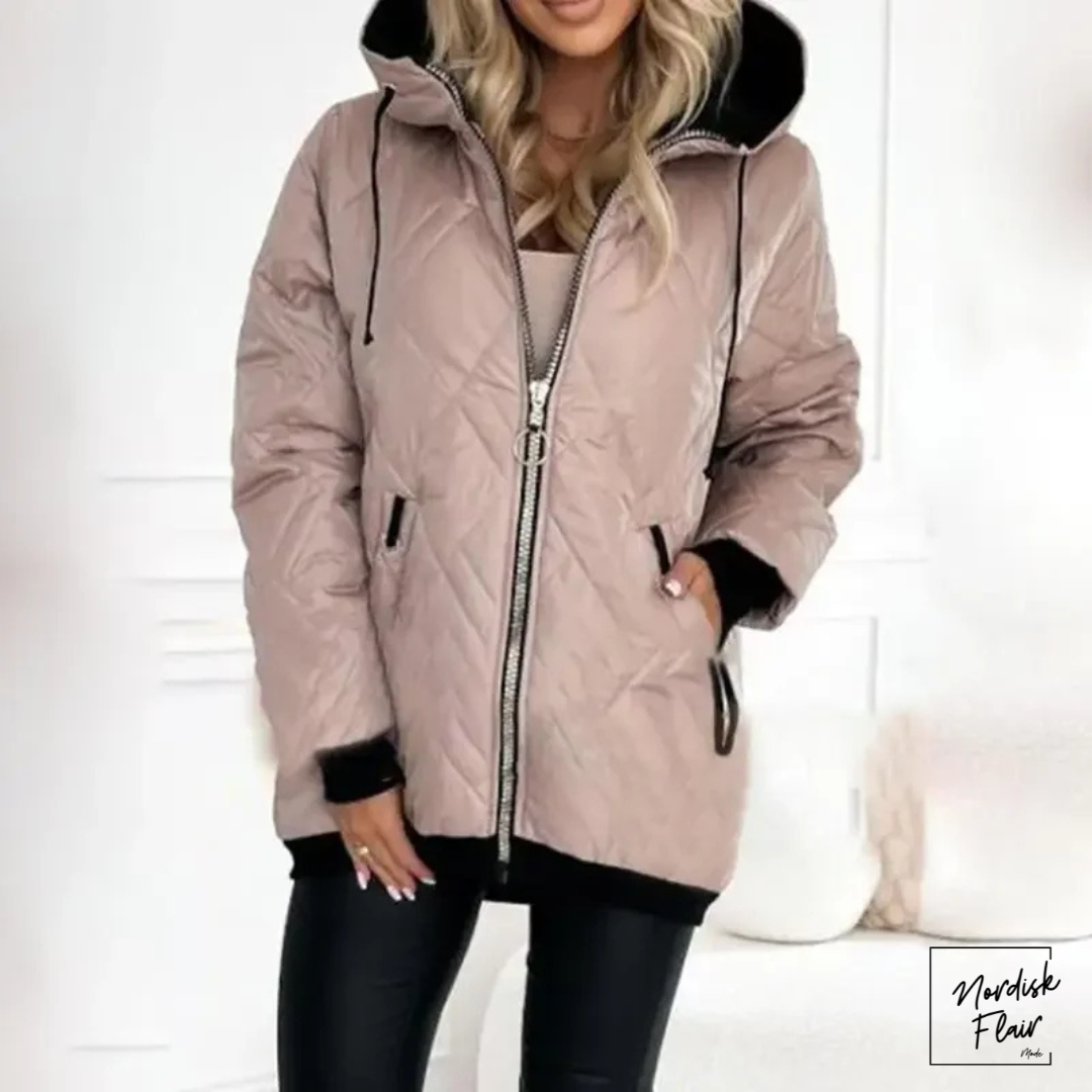 Hanna™ | Thermojacka med premiumquiltning och hög krage