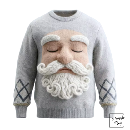 Jultröjor med jultomte, grafiskt 3D-tryck, höstmode. Sweatshirts med rund hals och hoodies för herr och dam.