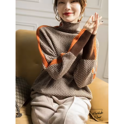 Cindy™ | Polotröja med iögonfallande mönster