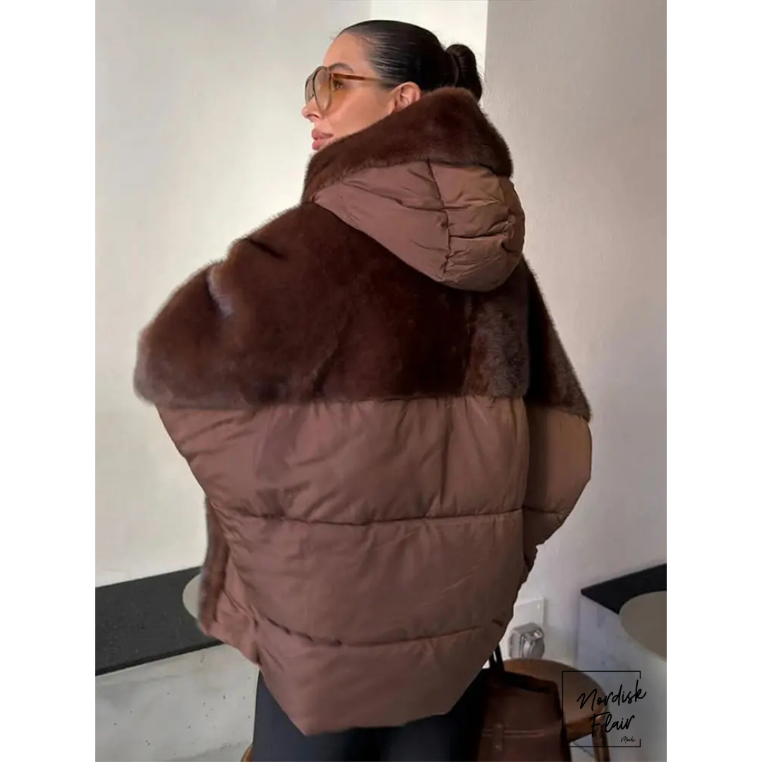 Diana™ |Patchwork‑päls damjacka med vaddering