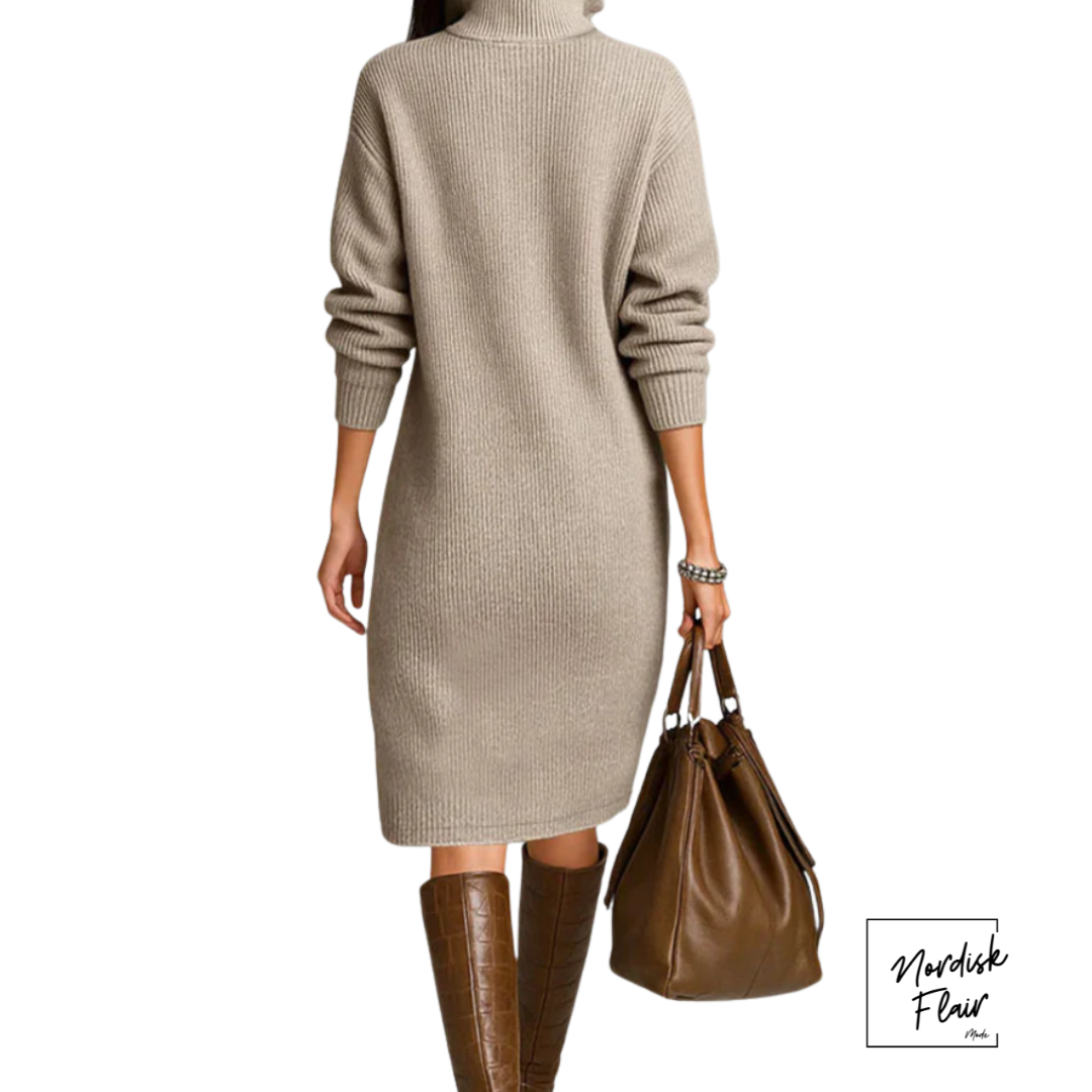 Marlie™ | Pulloverklänning i lyxigt stickat material