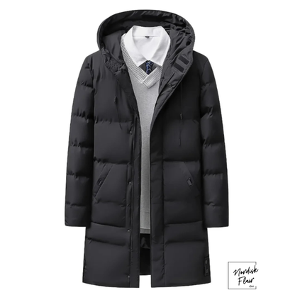 Leo™ |Herrjacka med huva; vindtät och varm