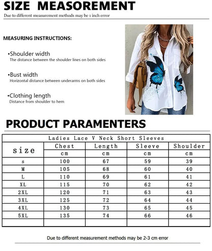 Summer Shirt Color Face Digital Printed Button-Down Shirt Women Large Size Lapel Long Sleeve Shirt Women'S Casual Everyday Wear