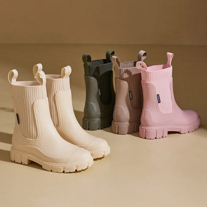 Tina™ Luxe Regn Boots | vattentäta boots i halvhöjd