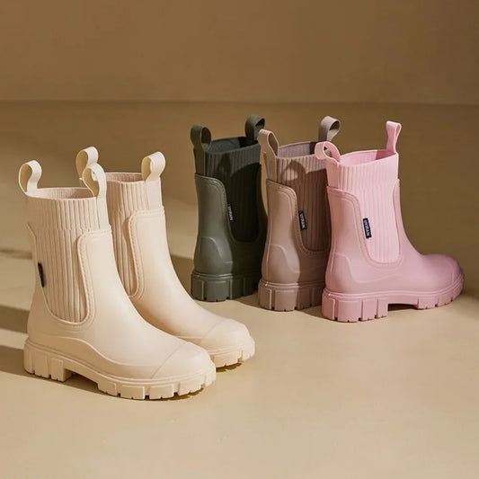 Tina™ Luxe Regn Boots | vattentäta boots i halvhöjd
