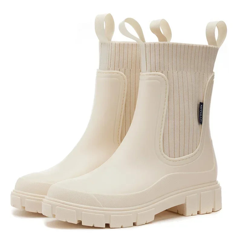 Tina™ Luxe Regn Boots | vattentäta boots i halvhöjd