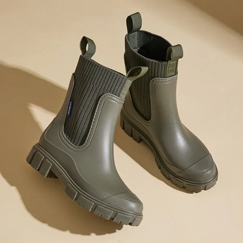 Tina™ Luxe Regn Boots | vattentäta boots i halvhöjd