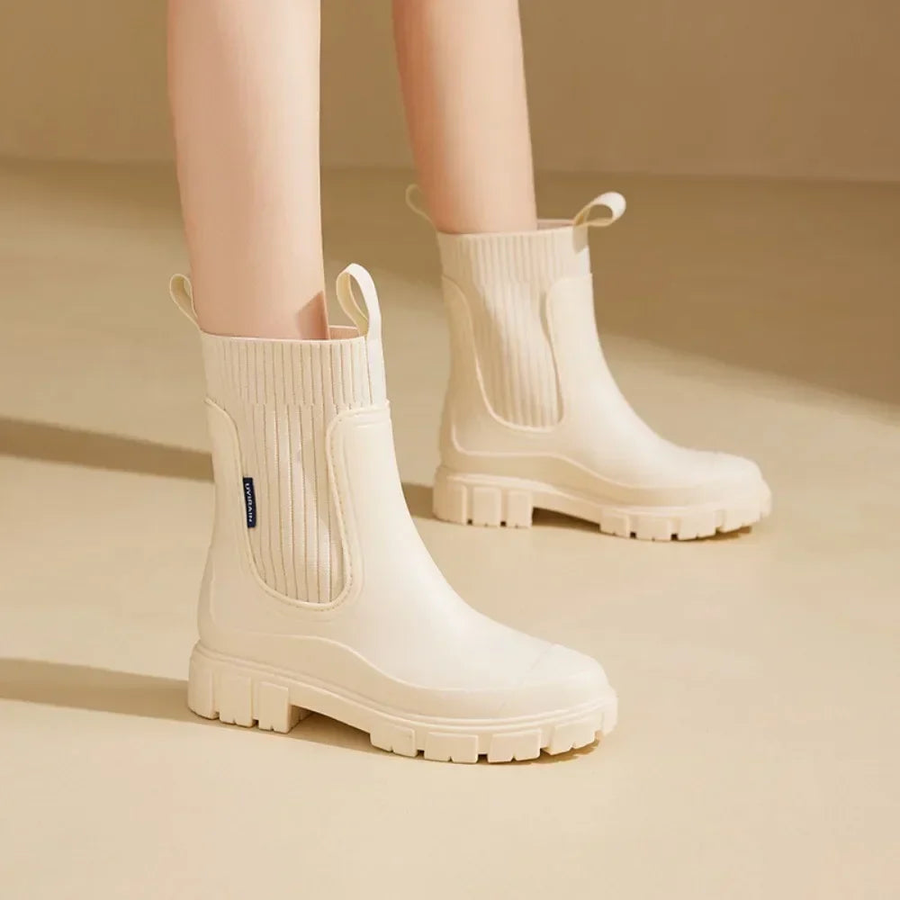 Tina™ Luxe Regn Boots | vattentäta boots i halvhöjd