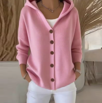 Élora™ | Kofta med huva och knappslå