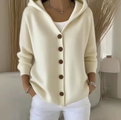 Élora™ | Kofta med huva och knappslå