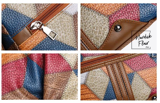 Solara™ | Patchworkväska i PU-läder