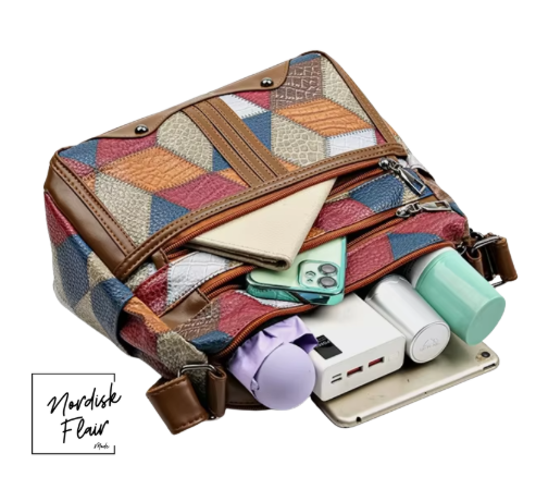 Solara™ | Patchworkväska i PU-läder