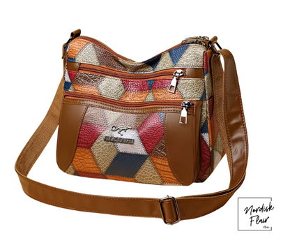 Solara™ | Patchworkväska i PU-läder