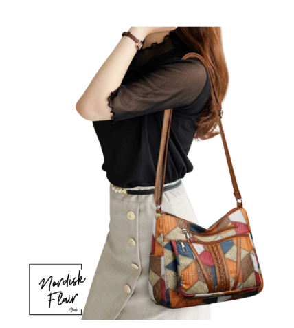 Solara™ | Patchworkväska i PU-läder