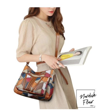 Solara™ | Patchworkväska i PU-läder