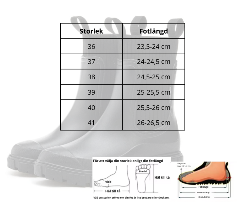 Tina™ Luxe Regn Boots | vattentäta boots i halvhöjd