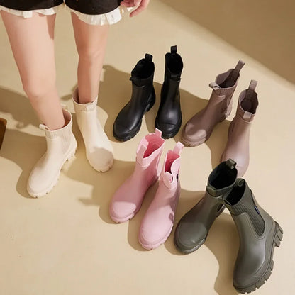 Tina™ Luxe Regn Boots | vattentäta boots i halvhöjd